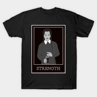 Wednesday Addams - Strength Tarot Card T-Shirt